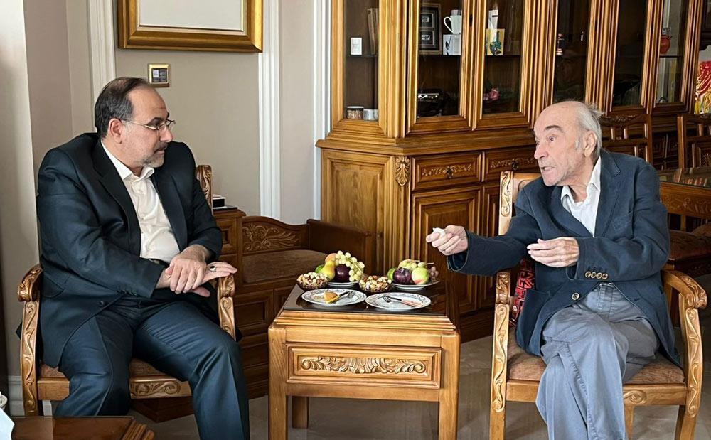 دیدار رئیس فرهنگستان علوم با استاد داوری اردکانی