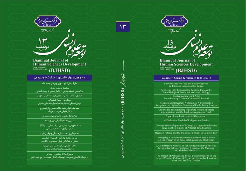 سیزدهمین شماره مجله توسعه علوم انسانی منتشر شد