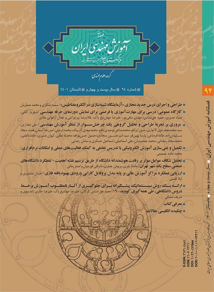 نود و چهارمین شماره فصلنامه آموزش مهندسی ایران منتشر شد