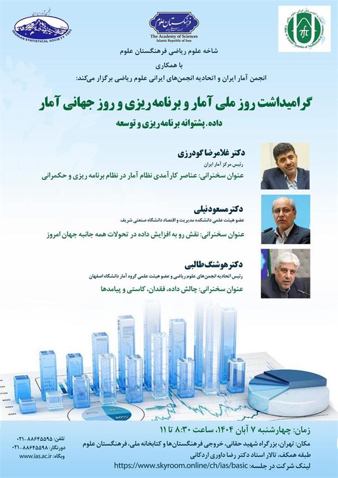 گرامیداشت روز ملی آمار و برنامه‌ریزی و روز جهانی آمار؛ داده، پشتوانه برنامه‌ریزی و توسعه