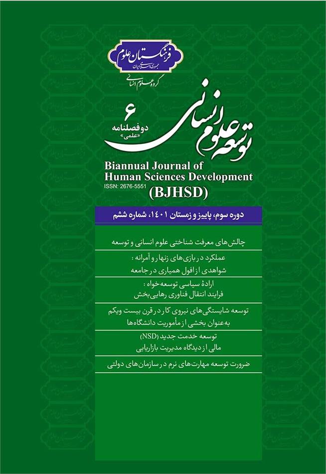 انتشار ششمین شماره مجله توسعه علوم انسانی