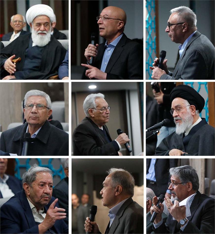 اظهارات اعضای پیوسته فرهنگستان علوم در حضور رئیس‌جمهور